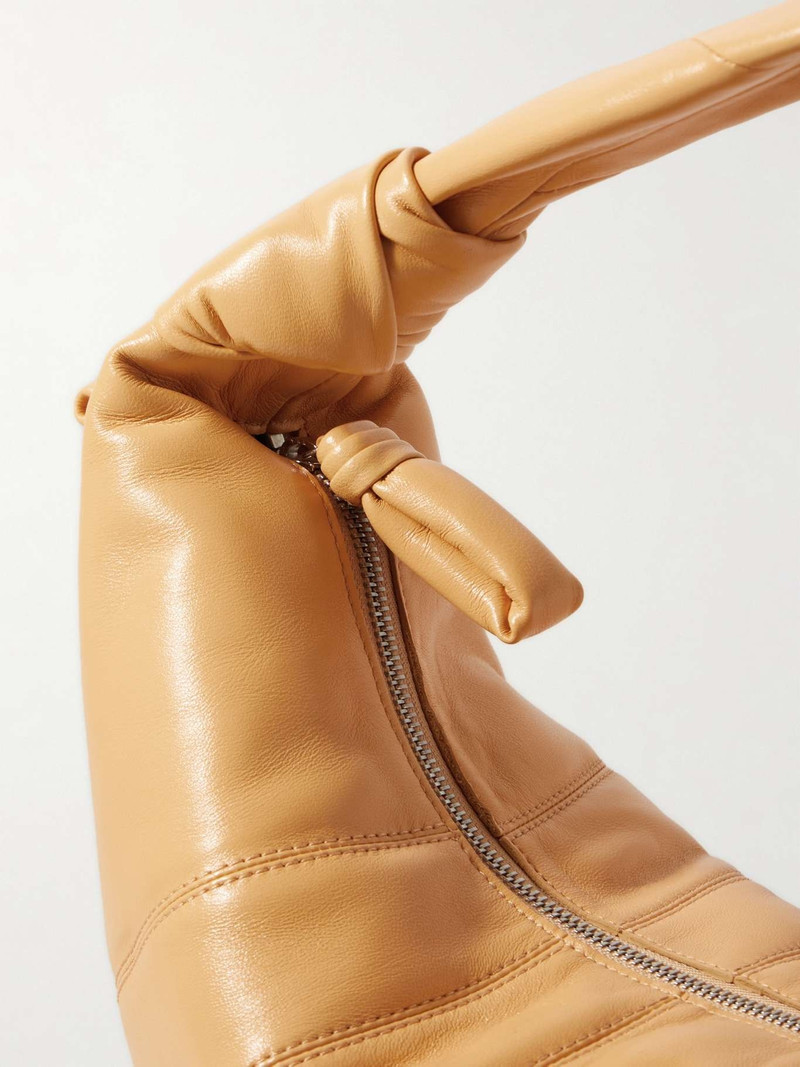 Fortune Croissant knotted leather shoulder bag 4