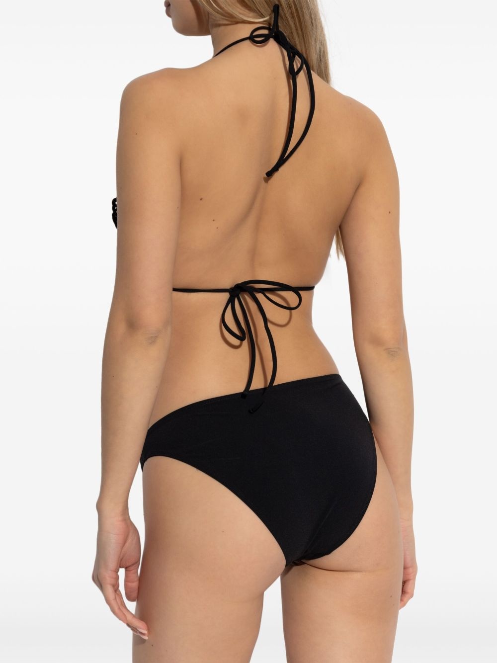 lace-trim bikini top - 4