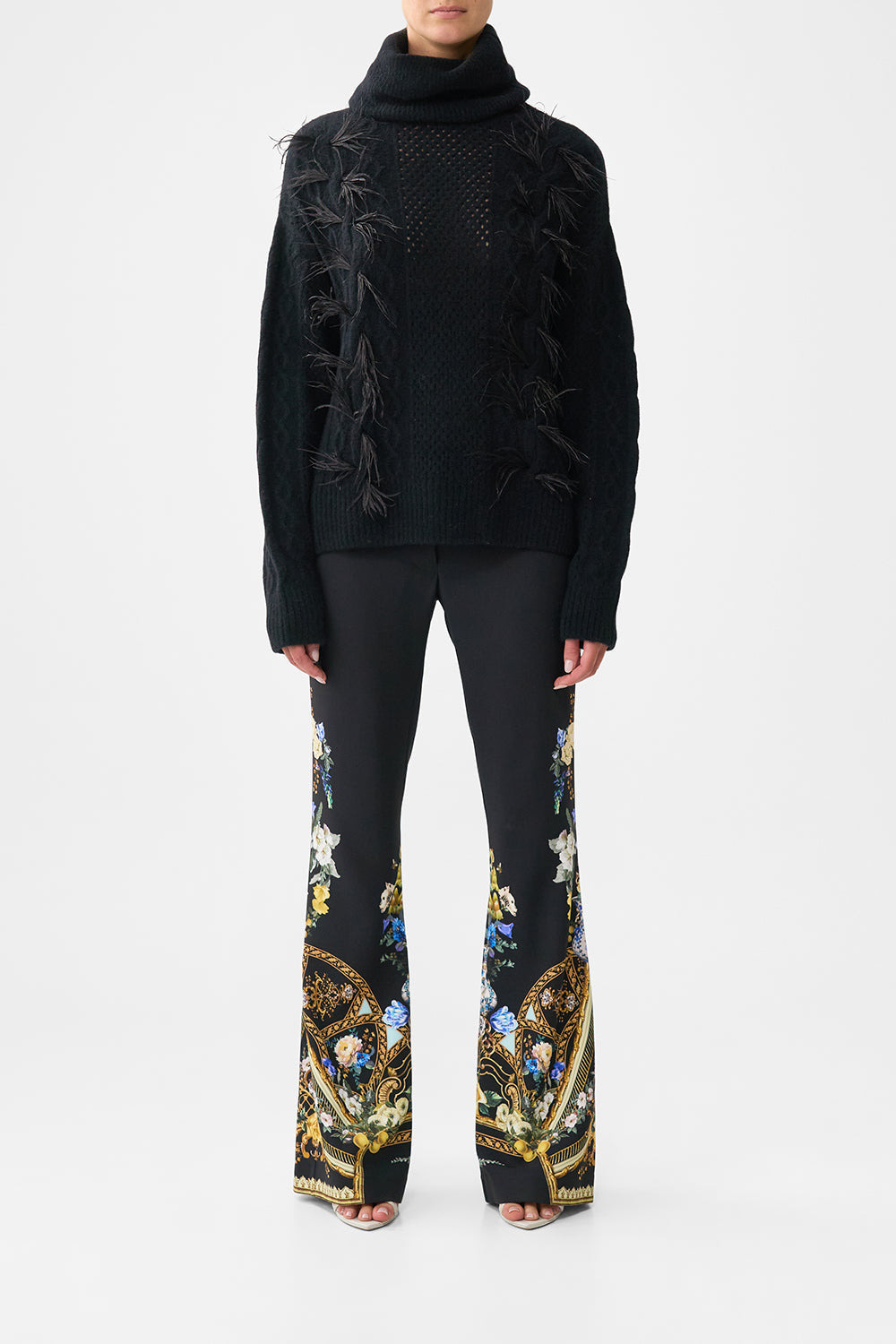 ROLL NECK JUMPER- BLACK - 2