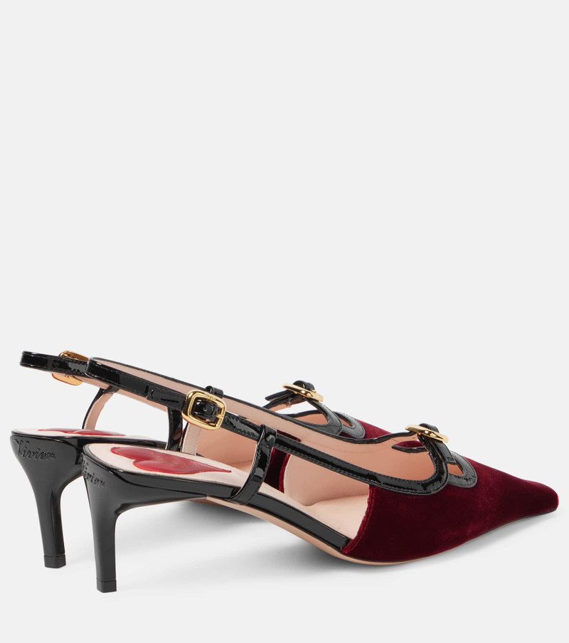 Roger Vivier Viv' Canard 55 leather slingback pumps outlook