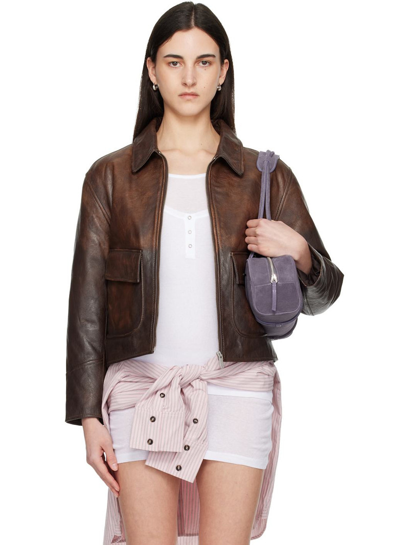Brown Claudia Leather Jacket 1