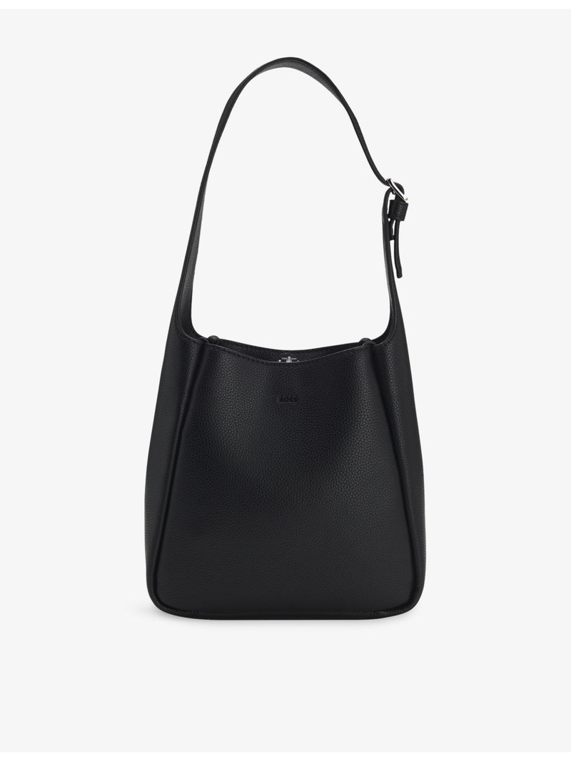 BOSS Brand-Embossed Faux-Leather Shoulder Bag outlook
