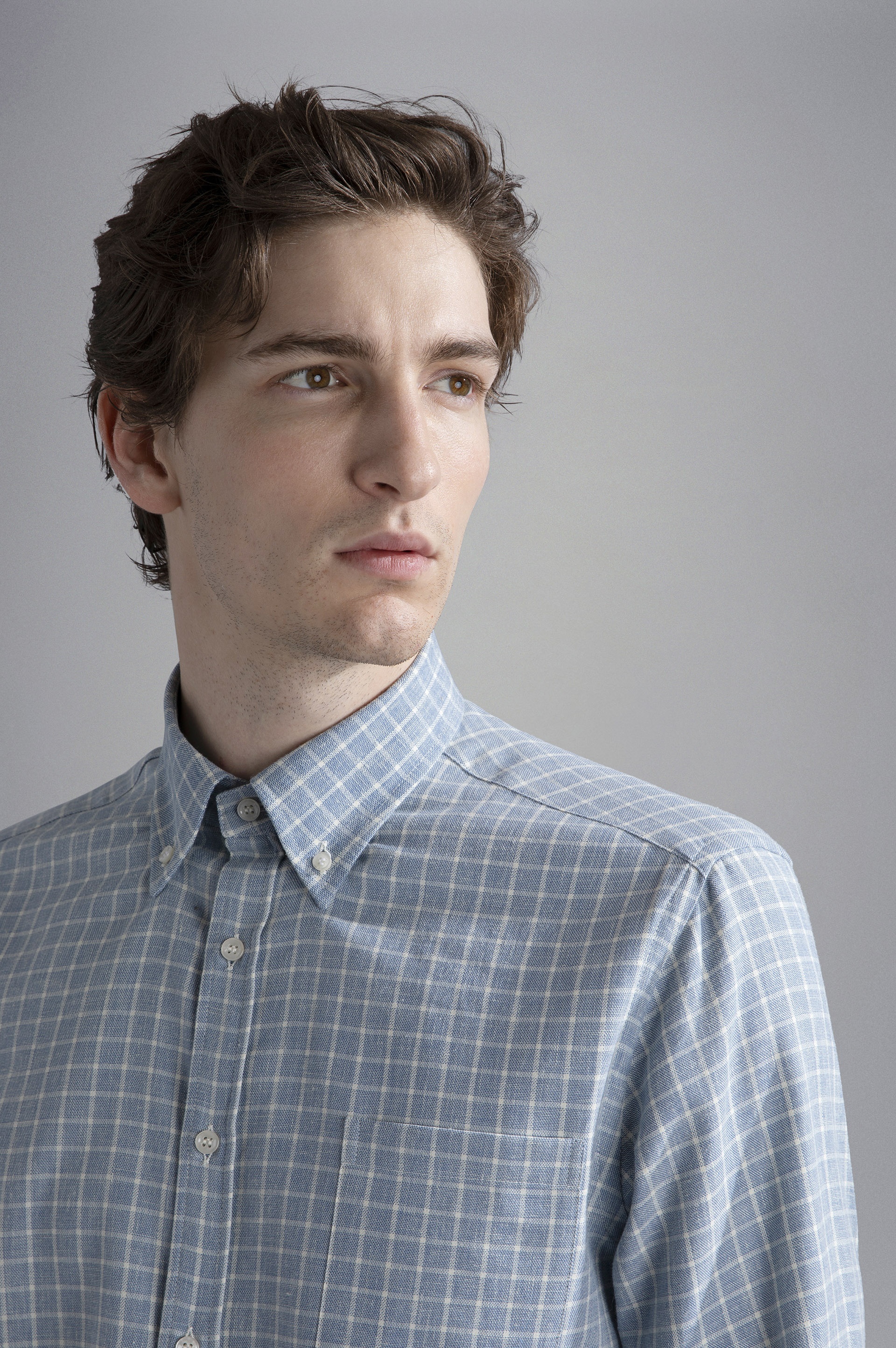 COTTON, LINEN AND CASHMERE SHIRT - 4