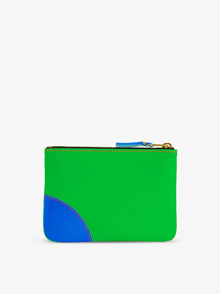 Colour-blocked leather wallet - 3