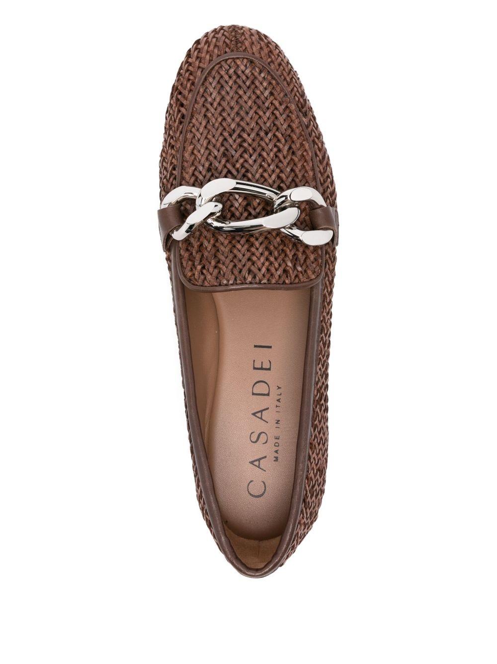 woven chain loafers - 4