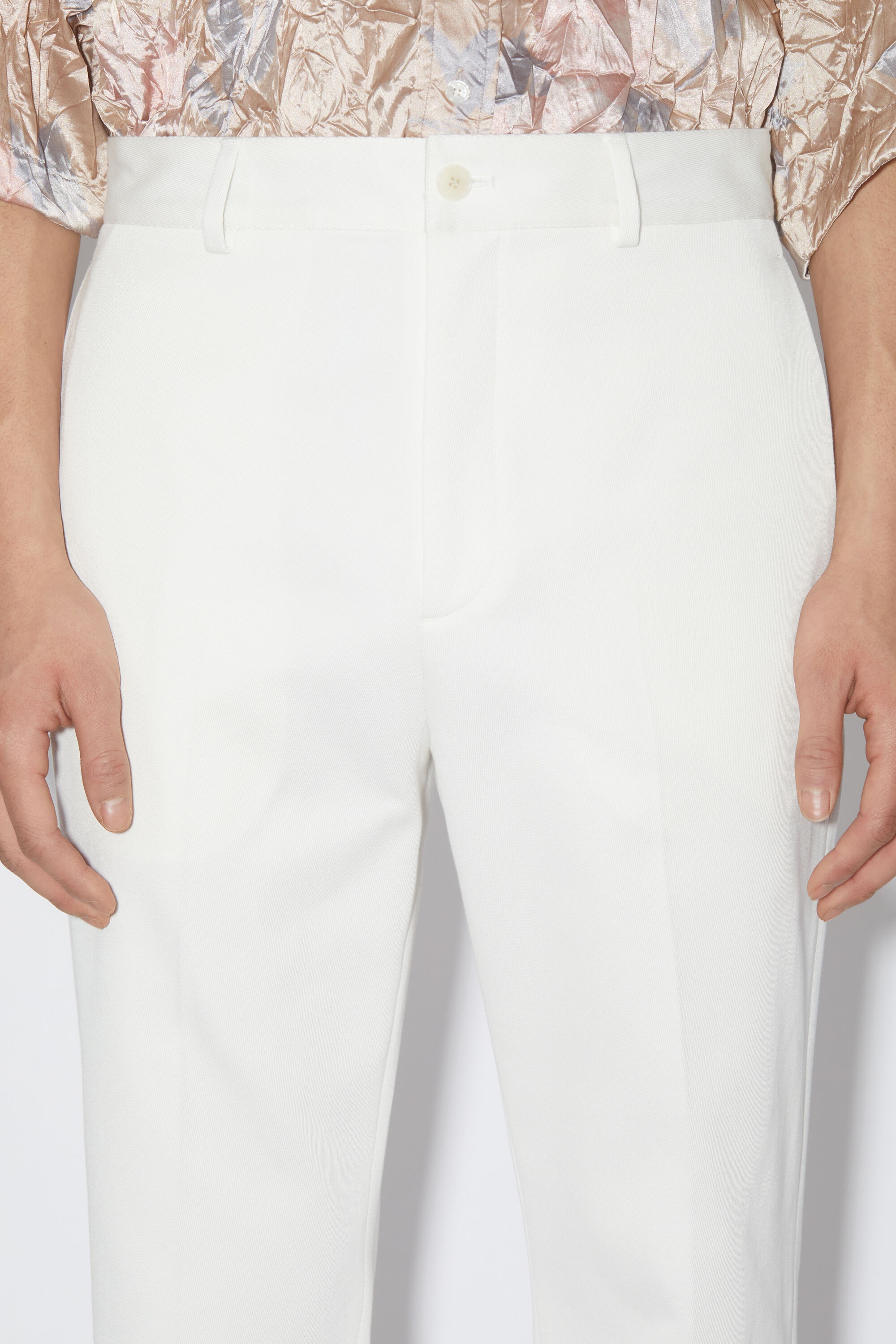 Twill trousers - White - 5