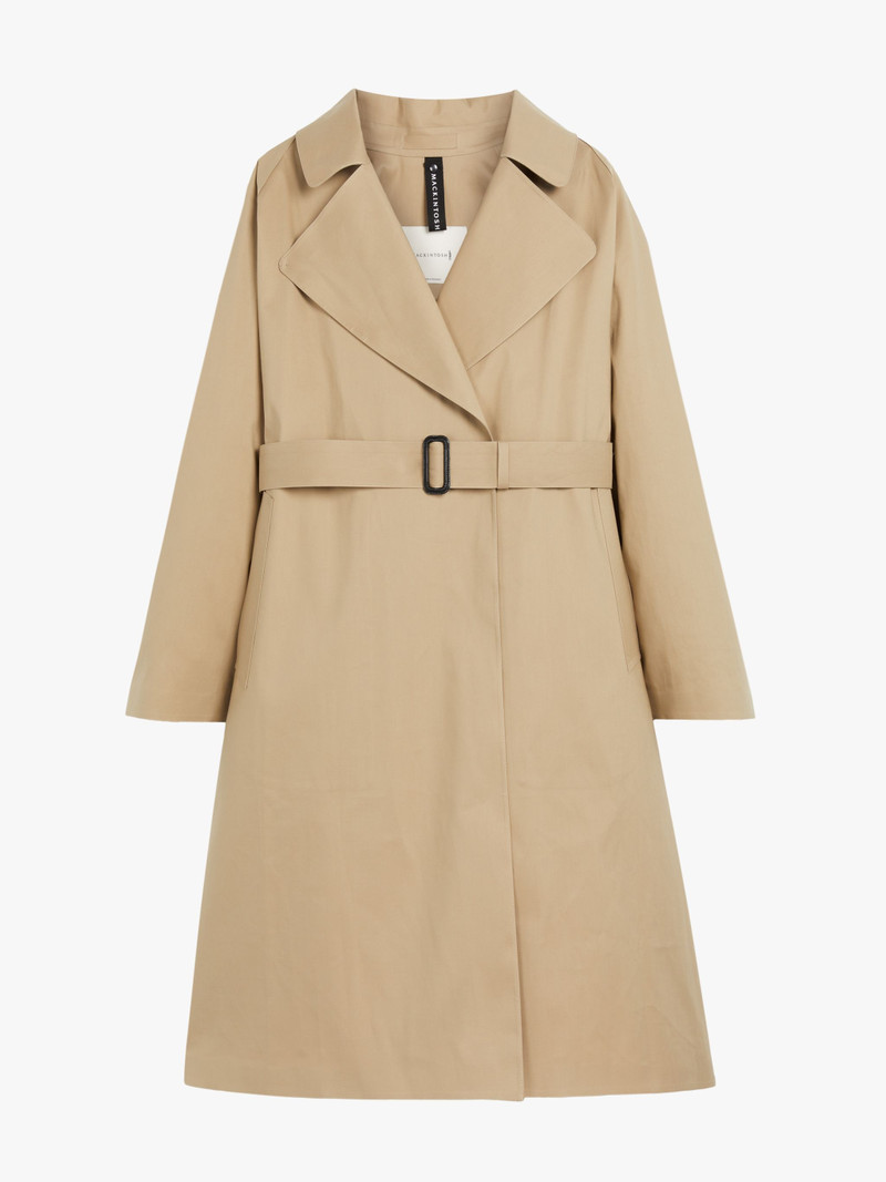 KINTORE FAWN BONDED COTTON TRENCH COAT | LR-1039 1