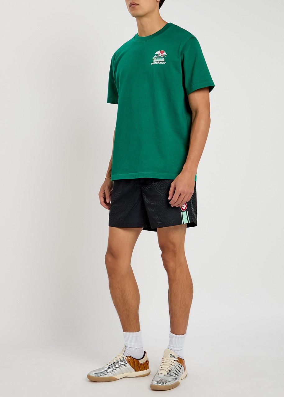 Casablanca Logo-monogrammed Jacquard Shell Swim Shorts - 4
