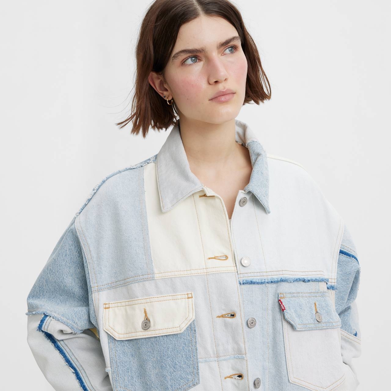 90S PIECED TRUCKER JACKET - 4
