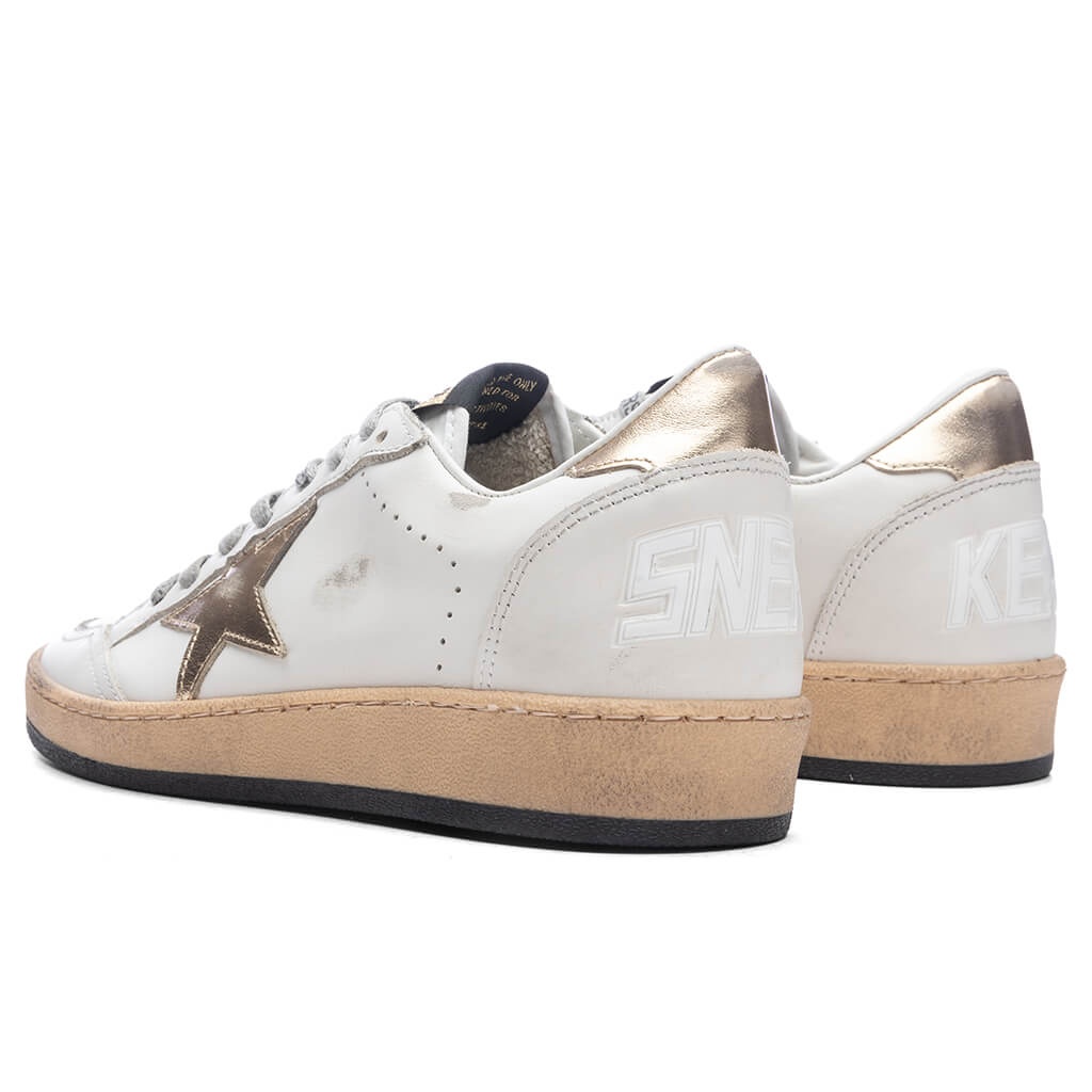 WOMEN'S BALL STAR NET SNEAKER - MILK/GOLD - 3