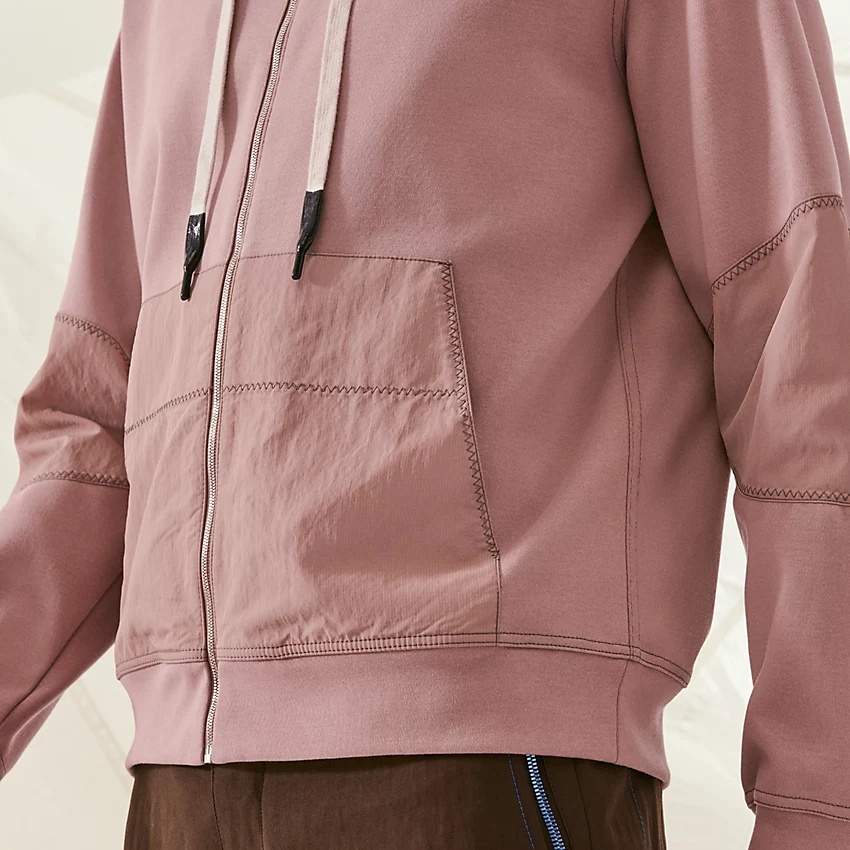 "Voil'H " zipped hooded sweater - 3