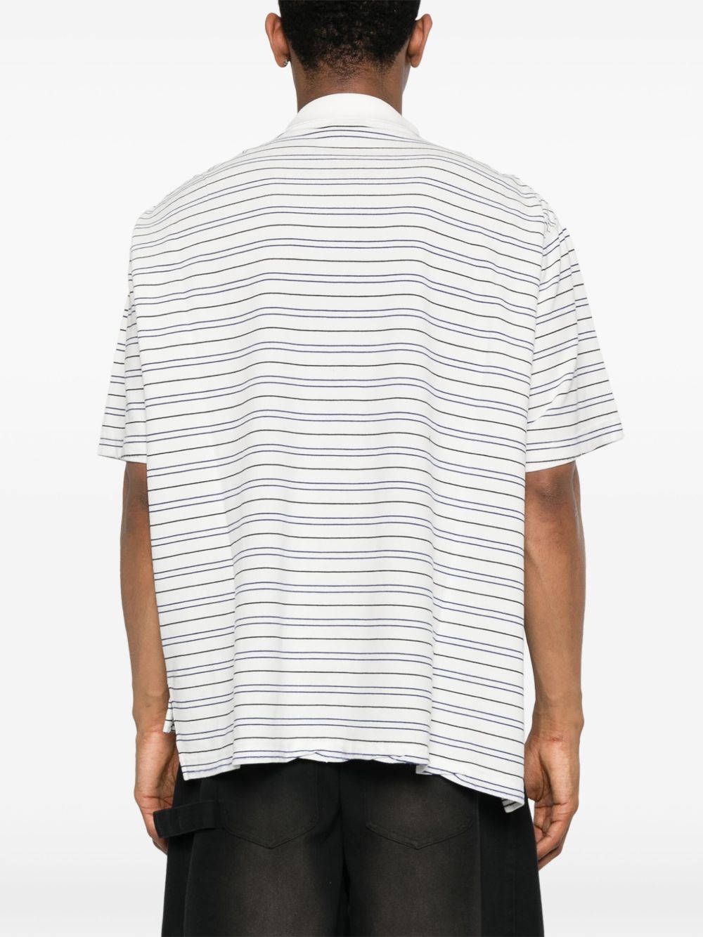logo-embroidered polo shirt - 4