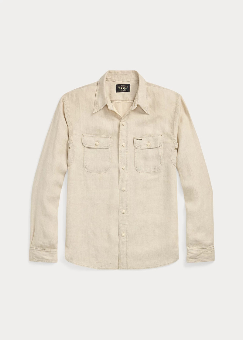 Linen Herringbone Twill Workshirt 1
