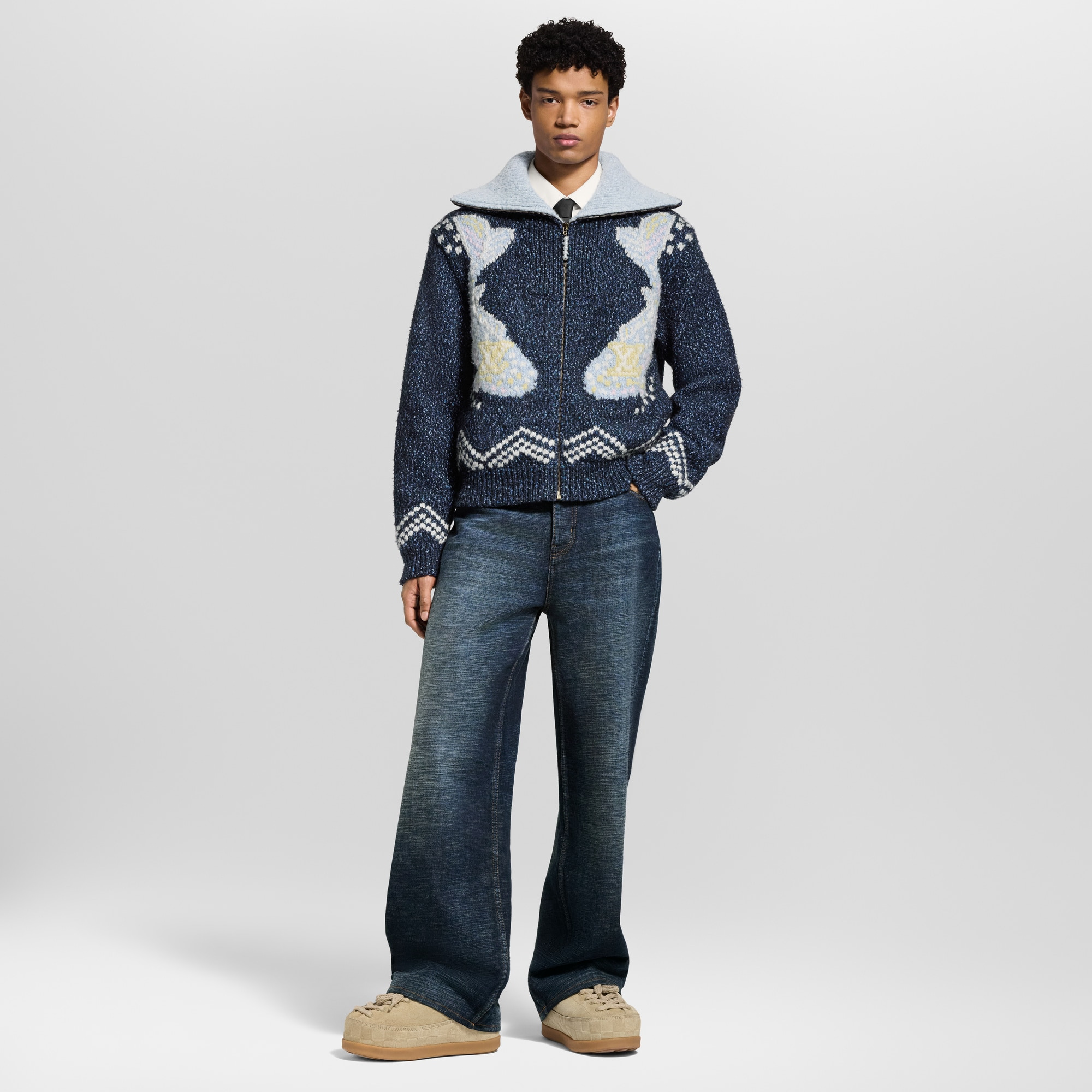 Zippered Knitted Blouson - 3