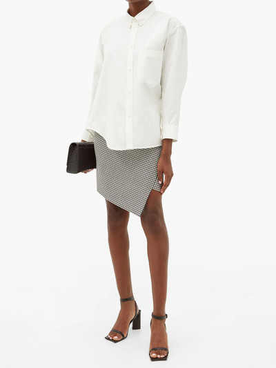 BALENCIAGA Asymmetric cotton-poplin shirt outlook