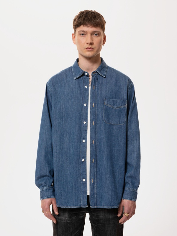 Filip Casual Some Kind of Blue Denim Shirt - 2