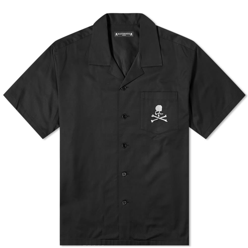 MASTERMIND WORLD Short Sleeve Masterseed Satin Shirt - 1