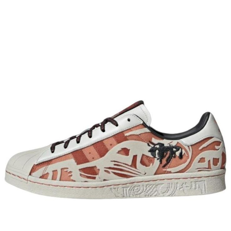 adidas originals Superstar 80s x Han Meilin 'White Red' ID4378 - 1