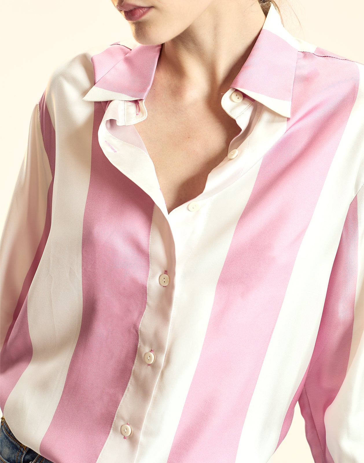 Collectible Stripe Silk Shirt - 4