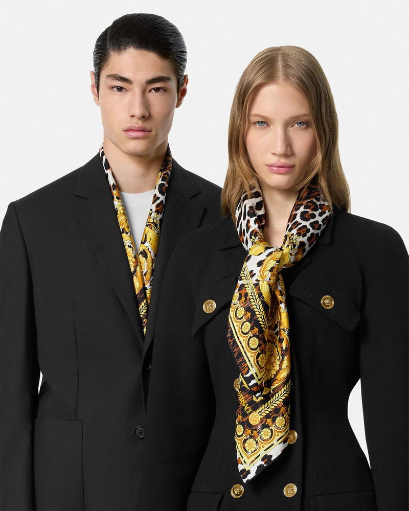 Wild Barocco Silk Foulard 35" 3