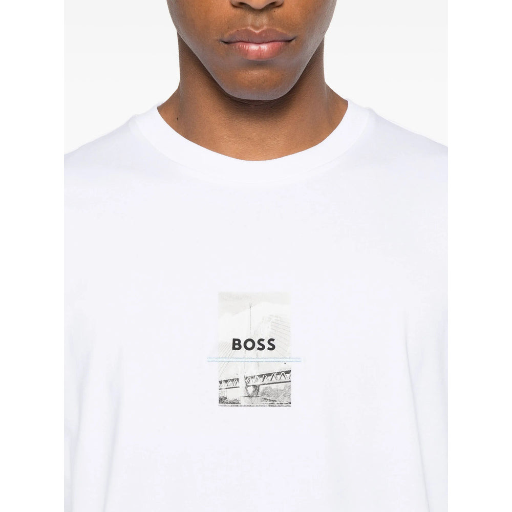 Boss White T-Shirts & Vests - T-Shirts Men - 2