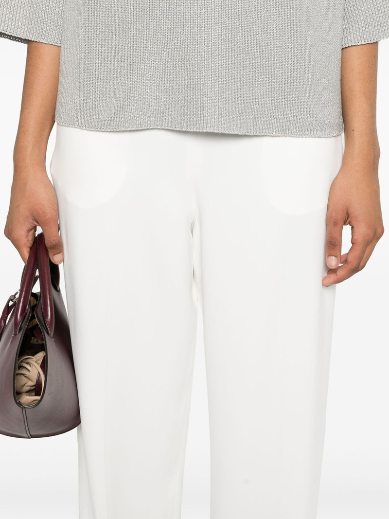elasticated-waistband trousers 5
