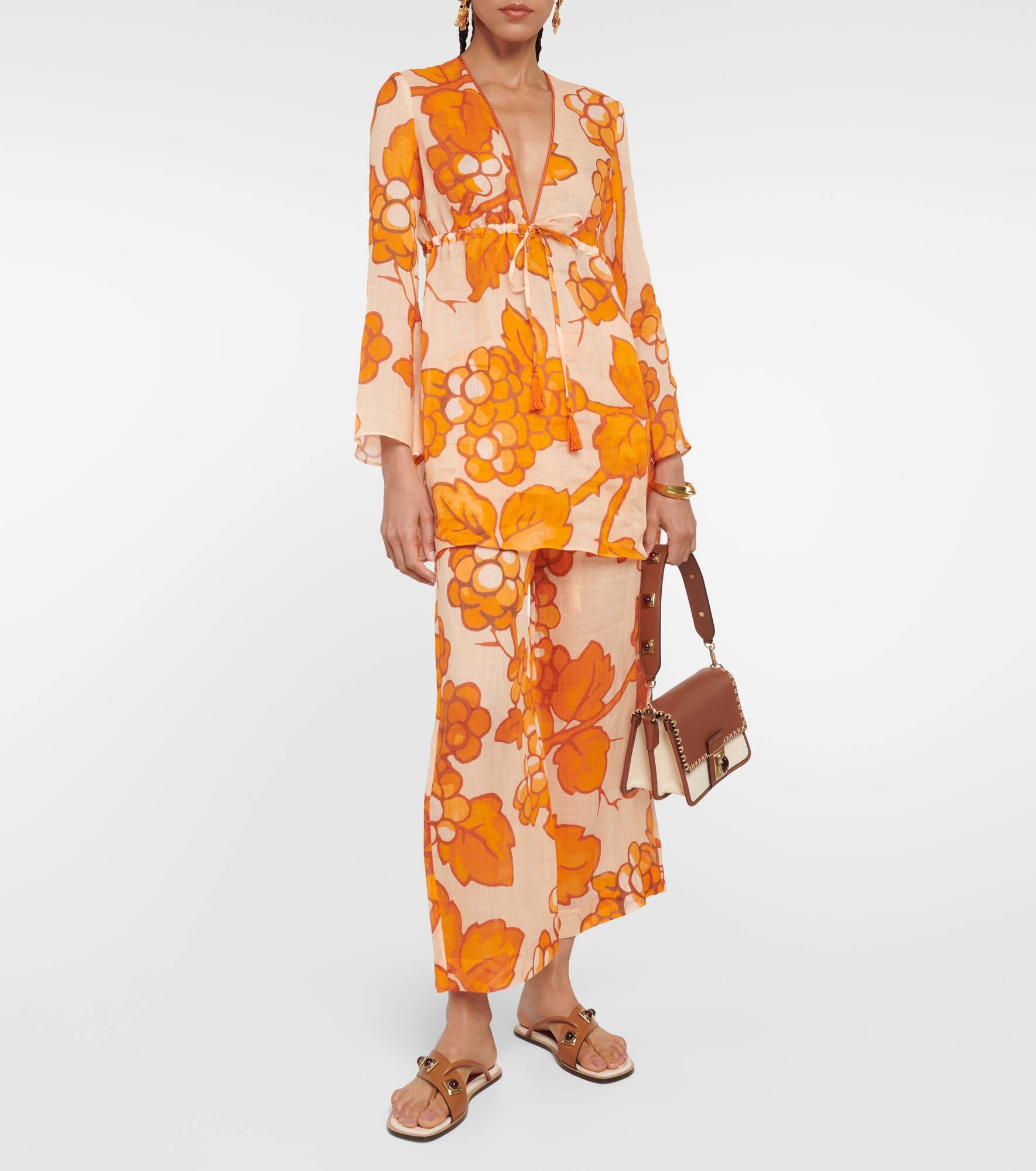Printed ramie tunic - 6
