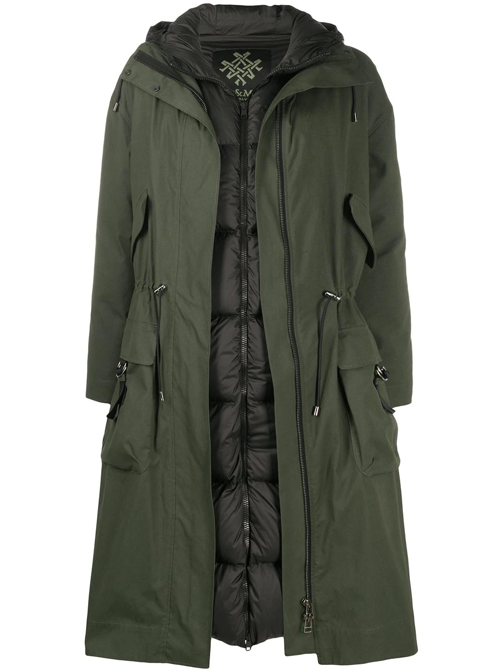 layered rain coat - 1