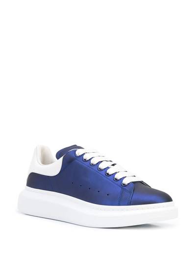 Alexander McQueen Oversized metallic-effect sneakers outlook