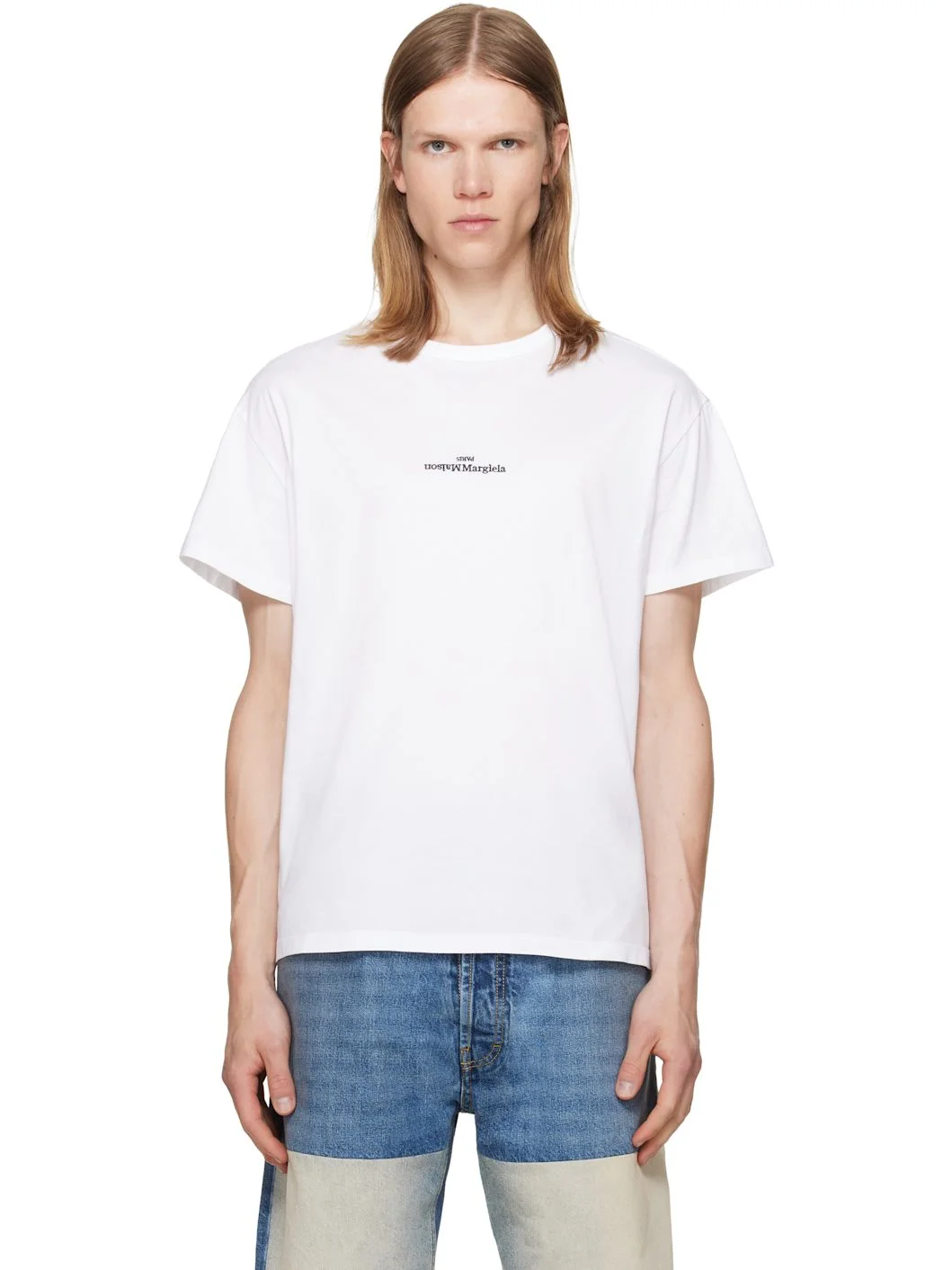 White Distorted Logo T-shirt - 1