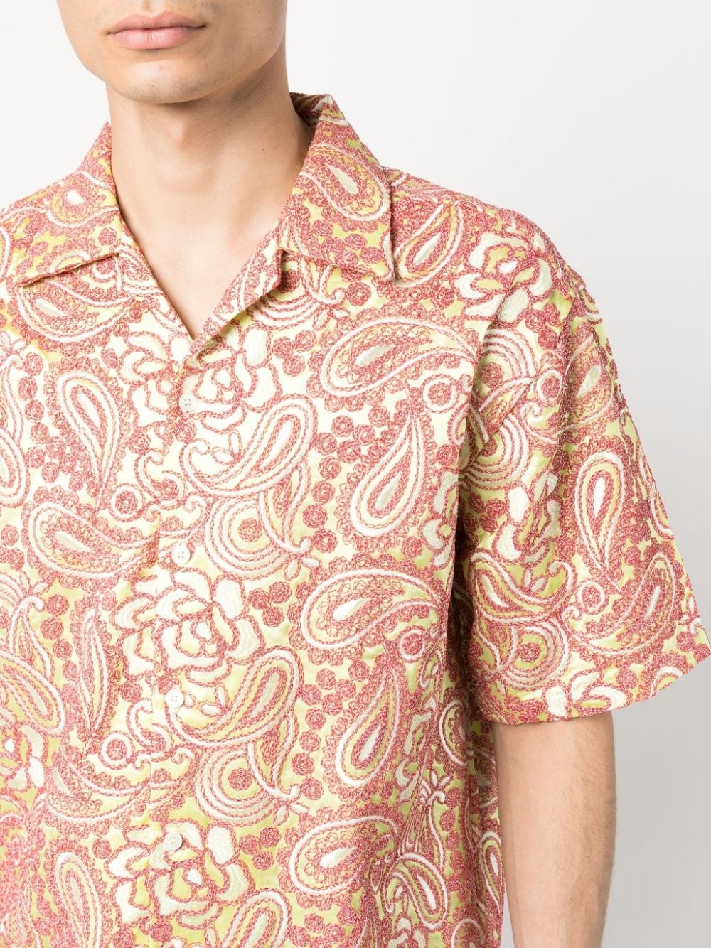 paisley-print short-sleeve shirt - 5