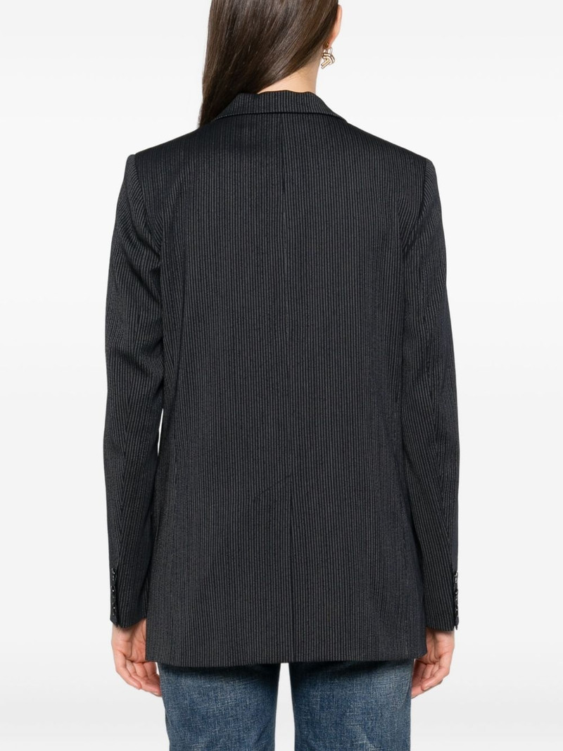 pinstripe single-breasted blazer 4