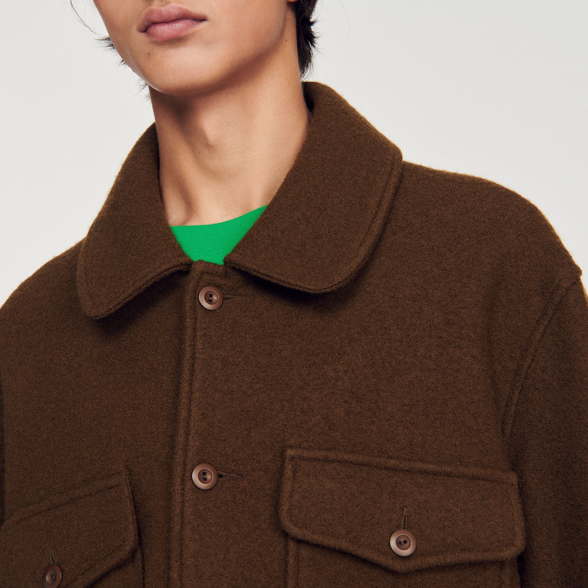 Boiled wool overshirt - 3