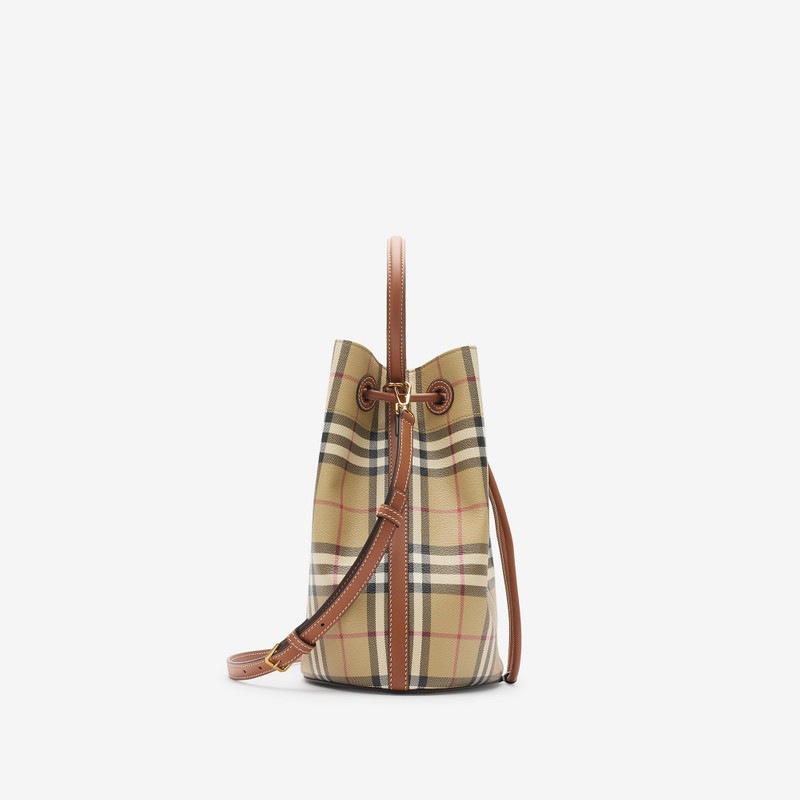 Small Check Bucket Bag 4