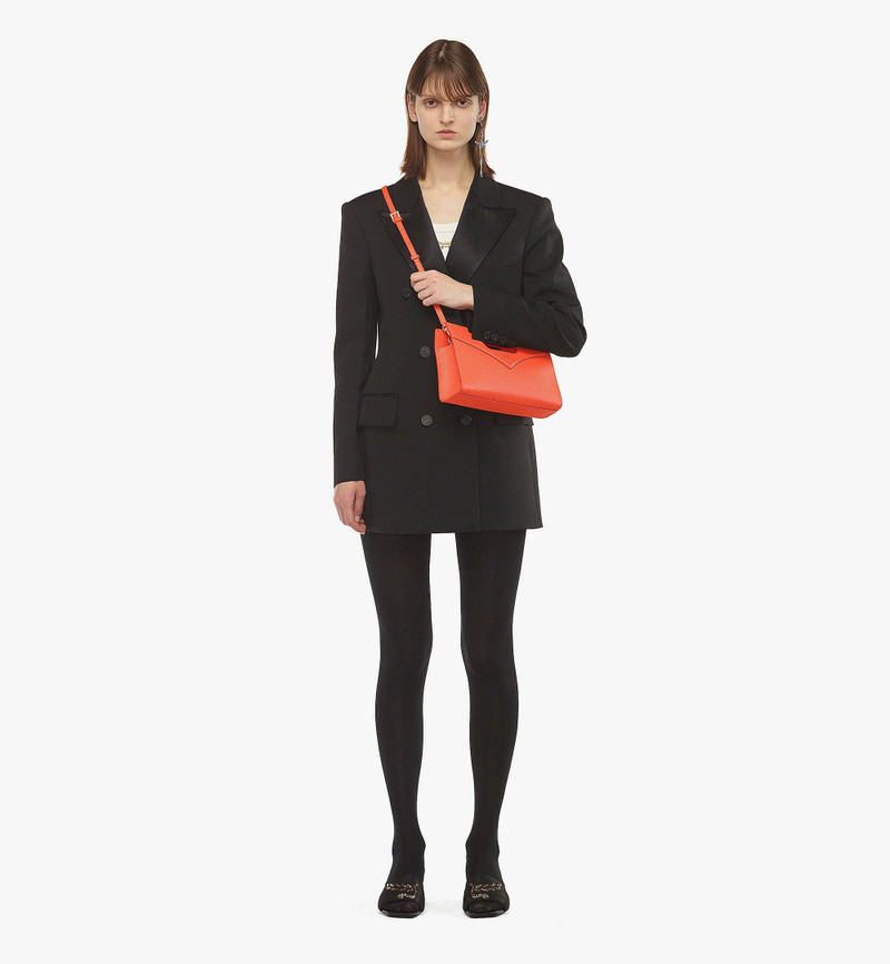 MCM Diamond Tote in Embossed Leather outlook