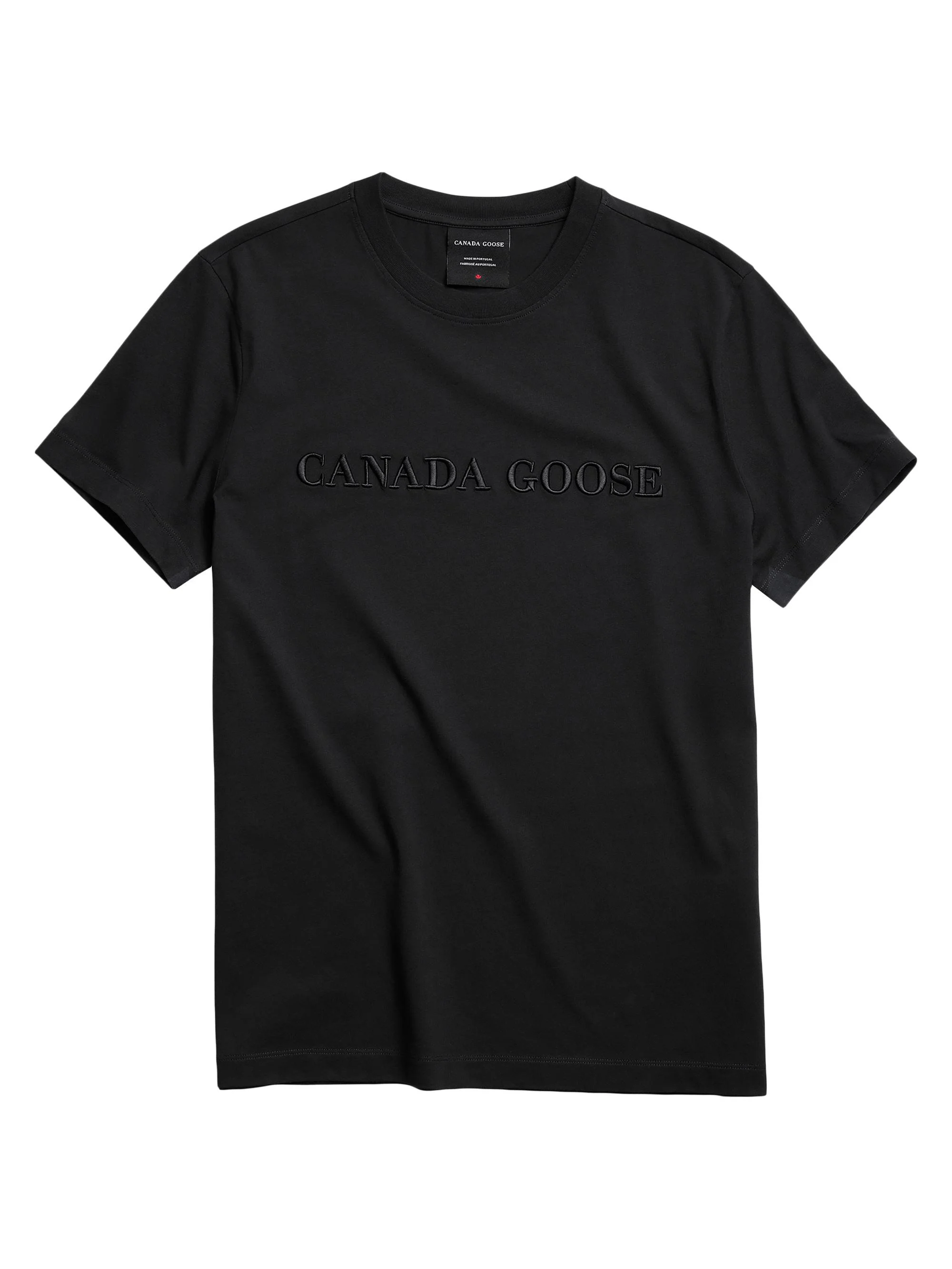 Men's Emersen Embroidered Cotton T-Shirt - Black - 1