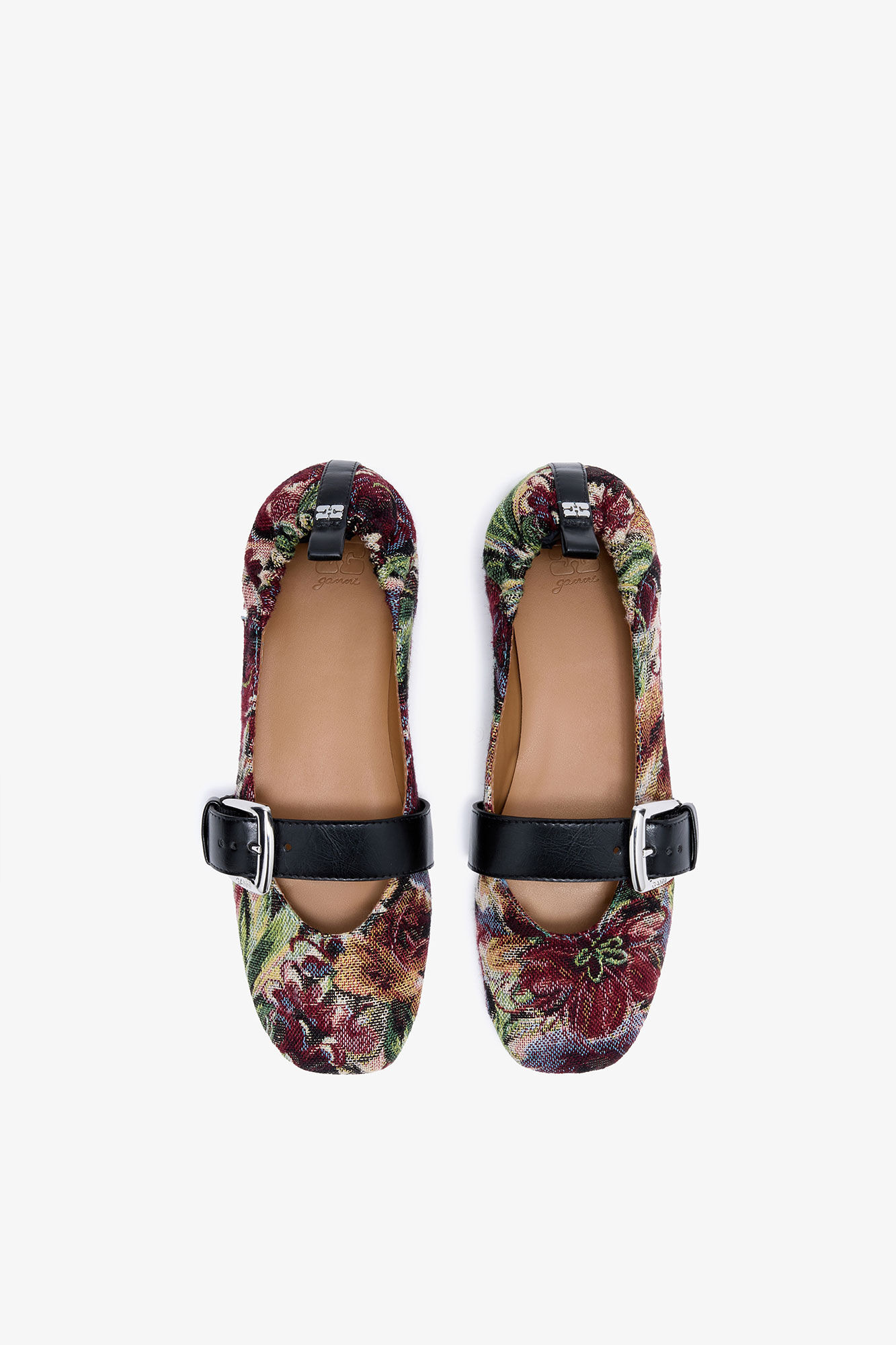 TAPESTRY BUCKLE STRAP BALLERINAS - 3