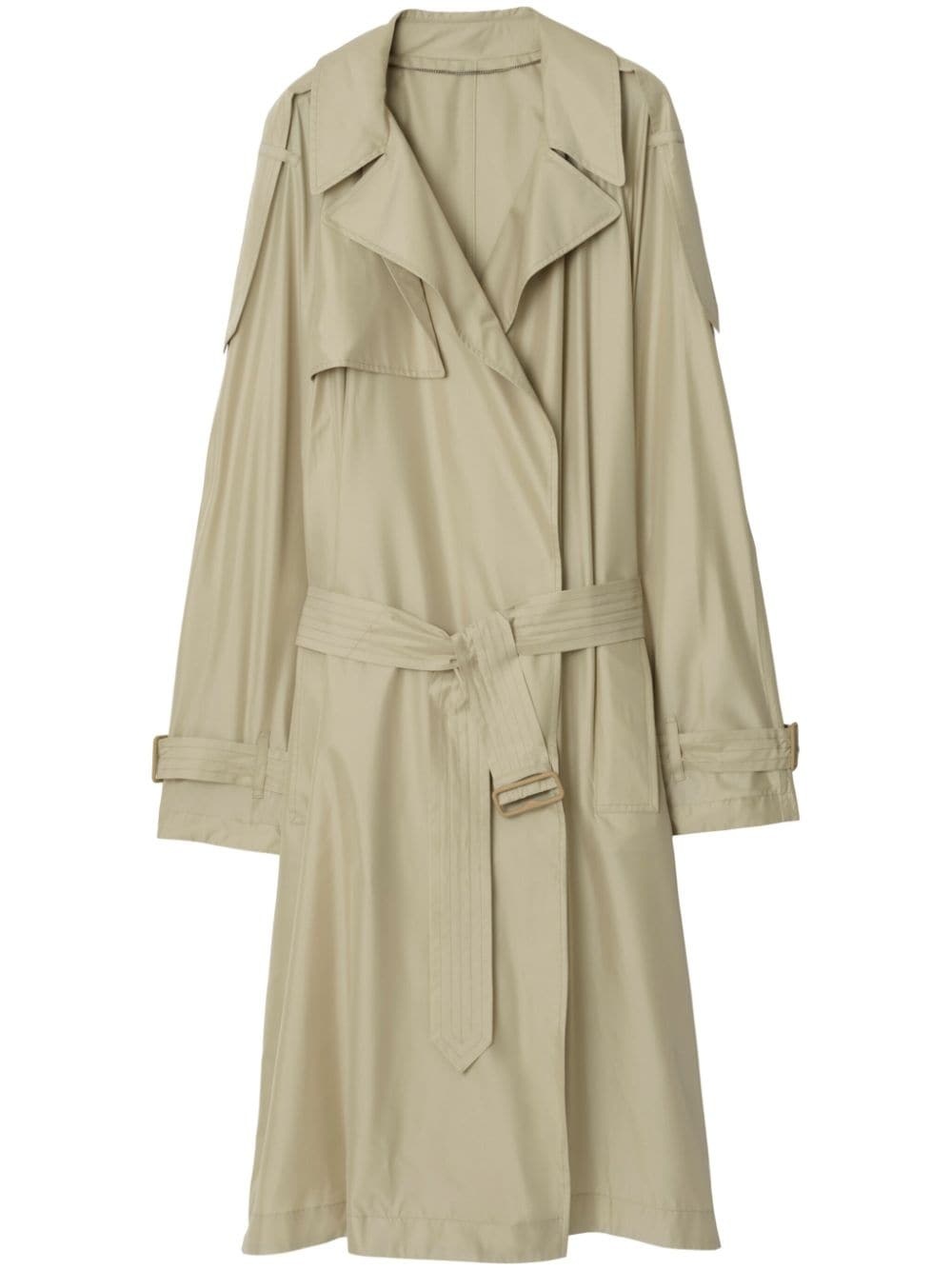 silk trench coat - 1
