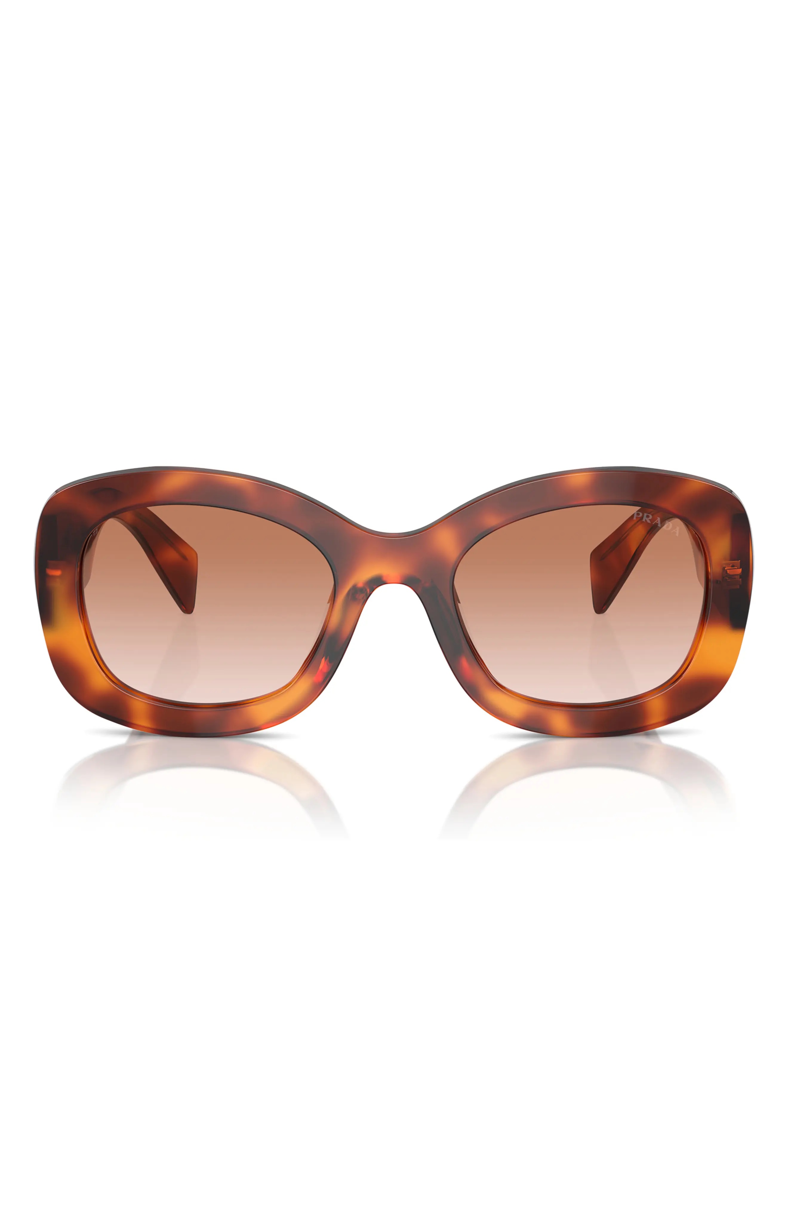 55mm Gradient Oval Sunglasses - 1