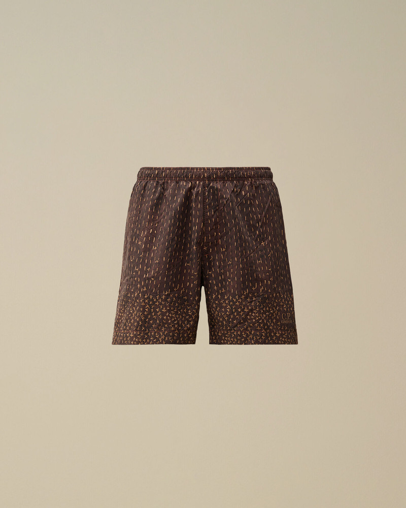 Flatt Nylon Sashiko Printed Swim Shorts 1