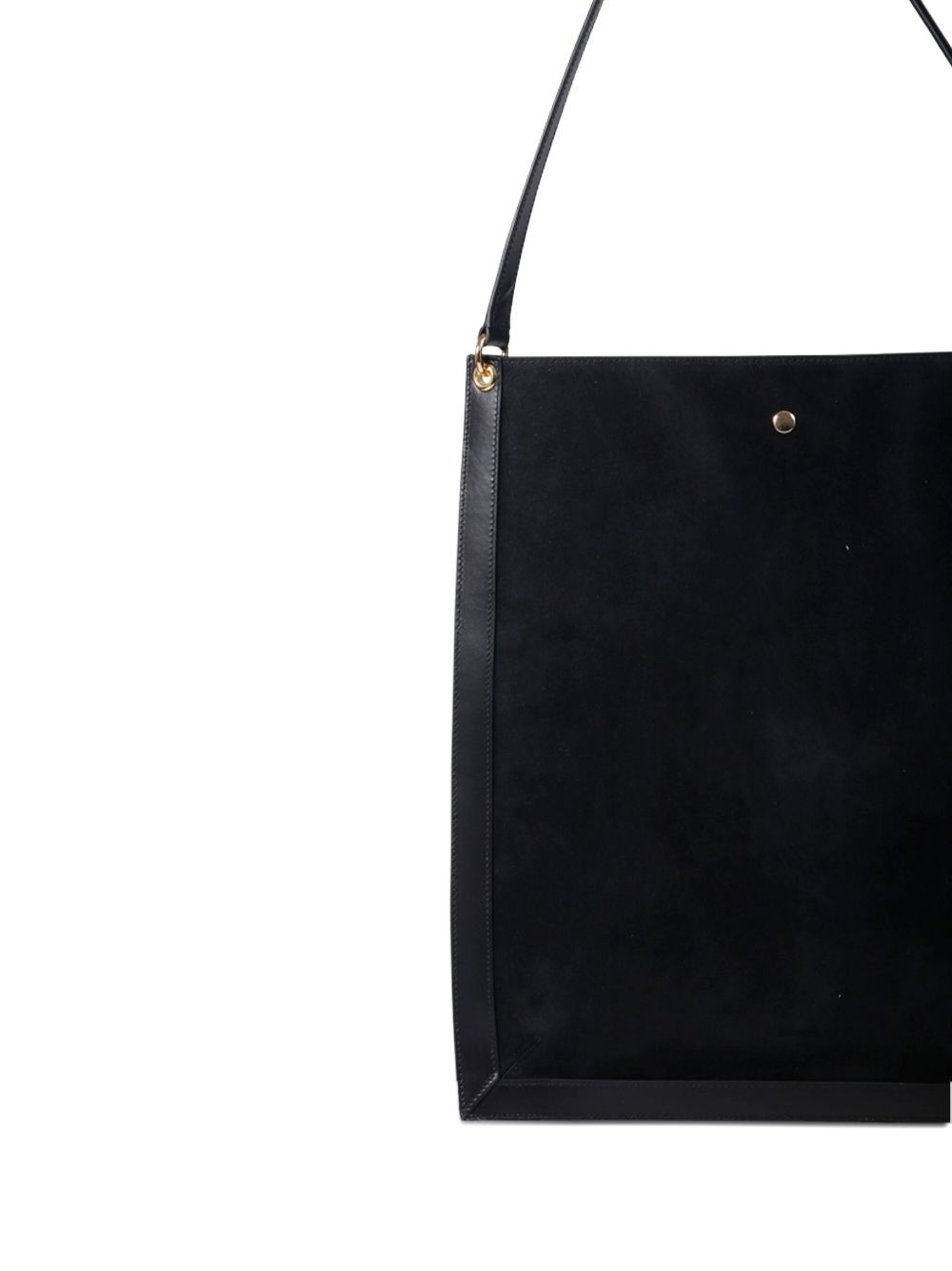 top-handle suede tote bag - 4