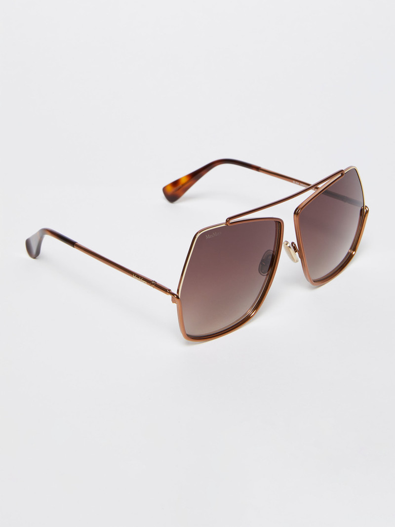 Max Mara MMELSA Oversized metallic sunglasses outlook