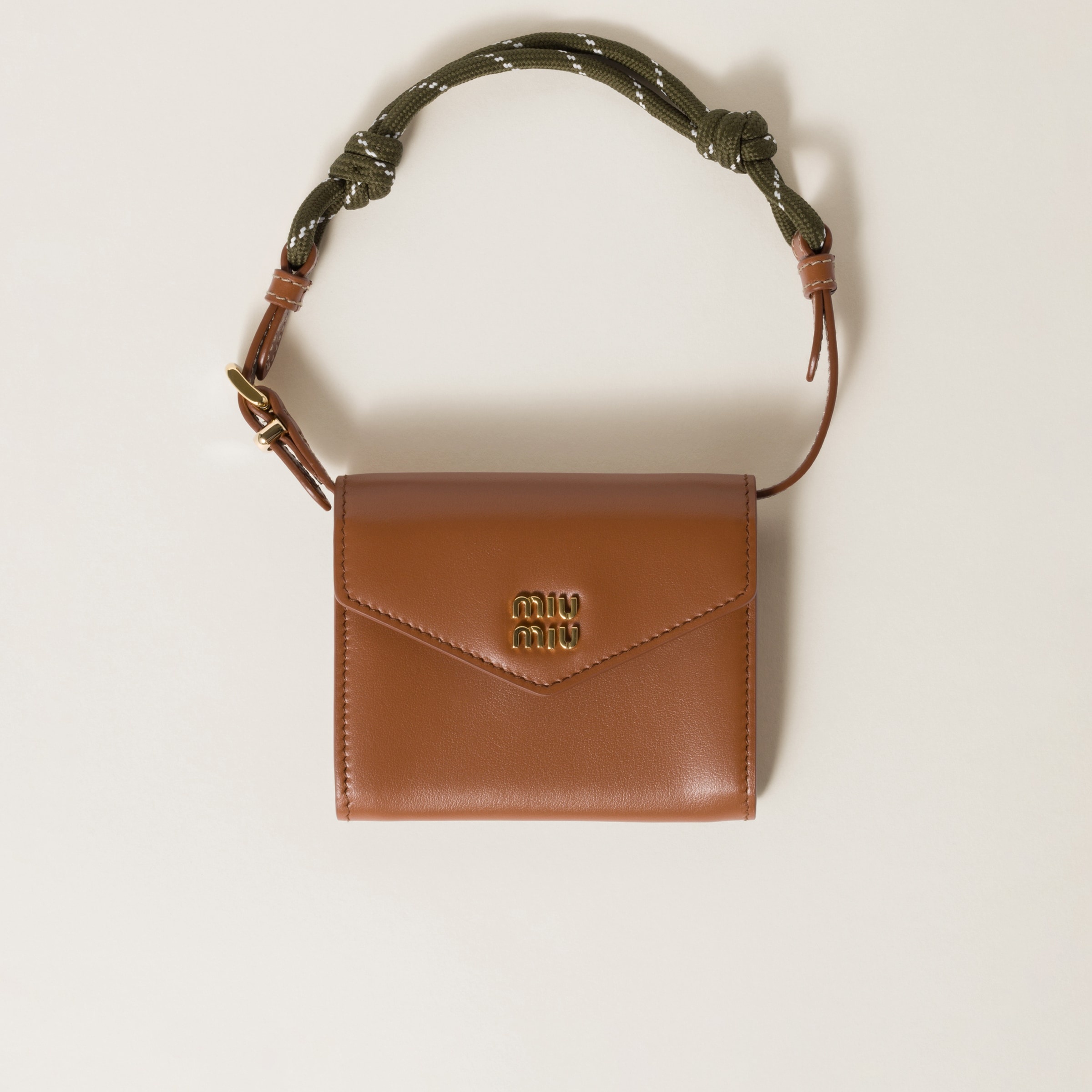 Leather shoulder wallet - 1