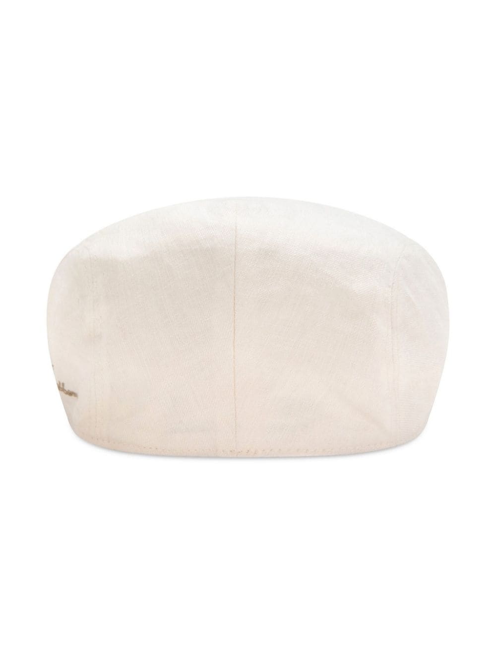 mélange-effect linen flat cap - 2
