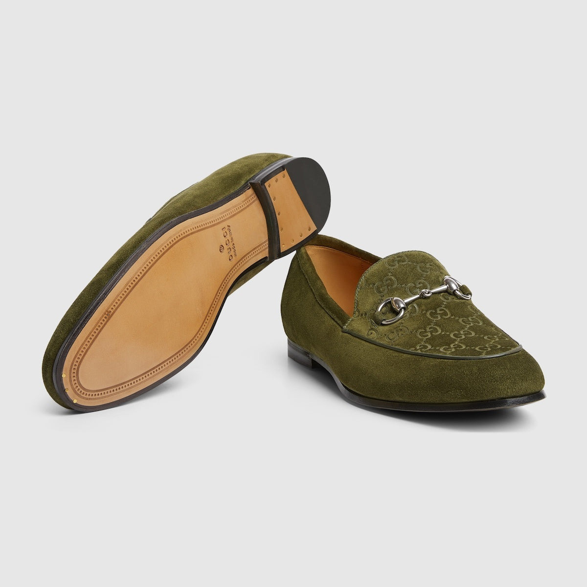 Gucci Horsebit GG Suede Loafers - 4