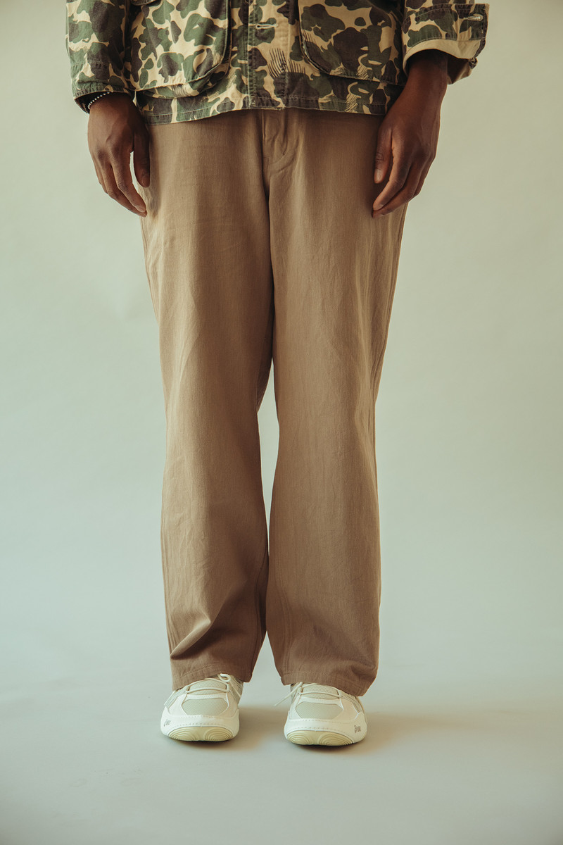 PHIGVEL MAKERS Co. Drill Cloth Utility Trousers - Stone Khaki outlook