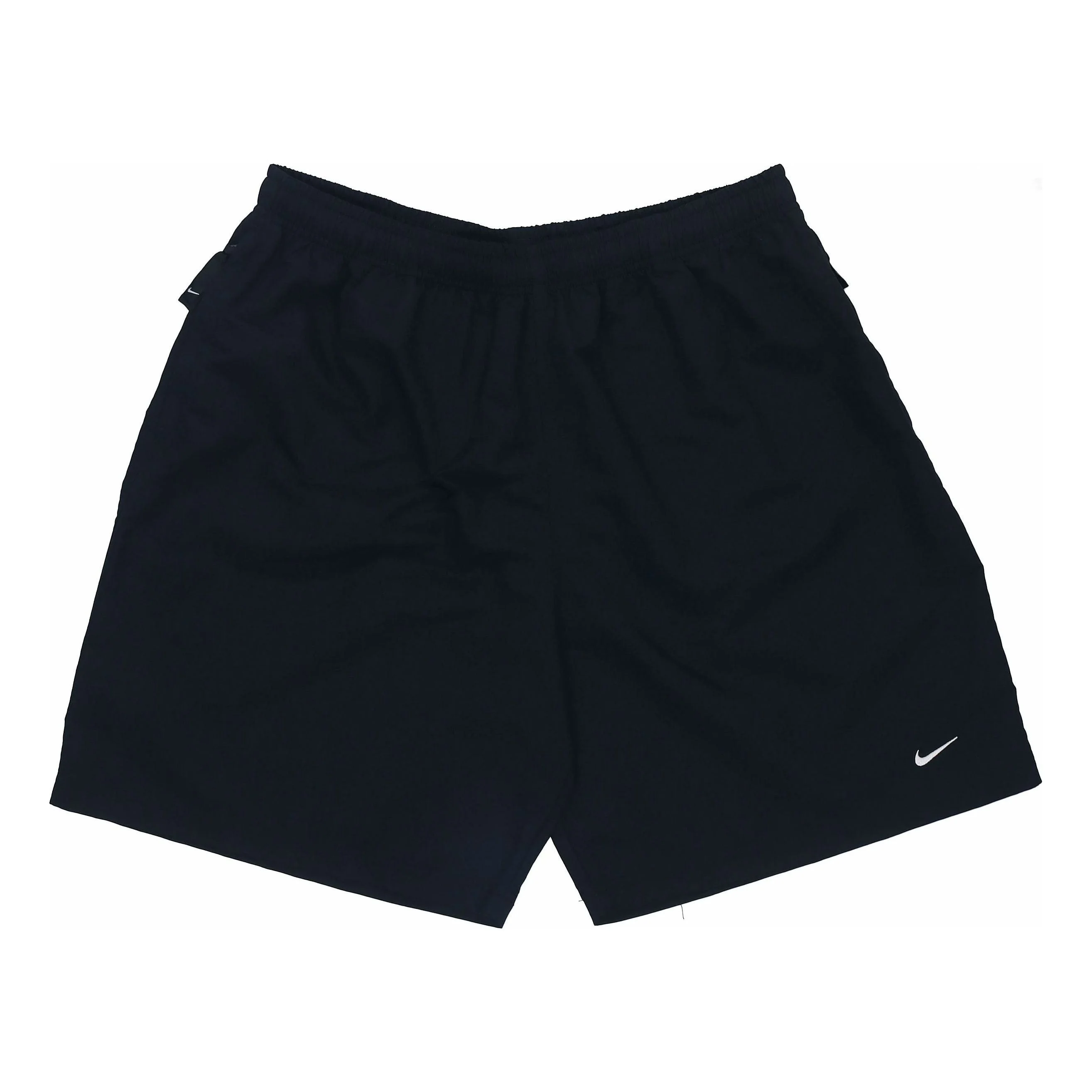 Nike Logo Micro Mark Breathable Solid Color Shorts Couple Style Black DM4402-010 - 1