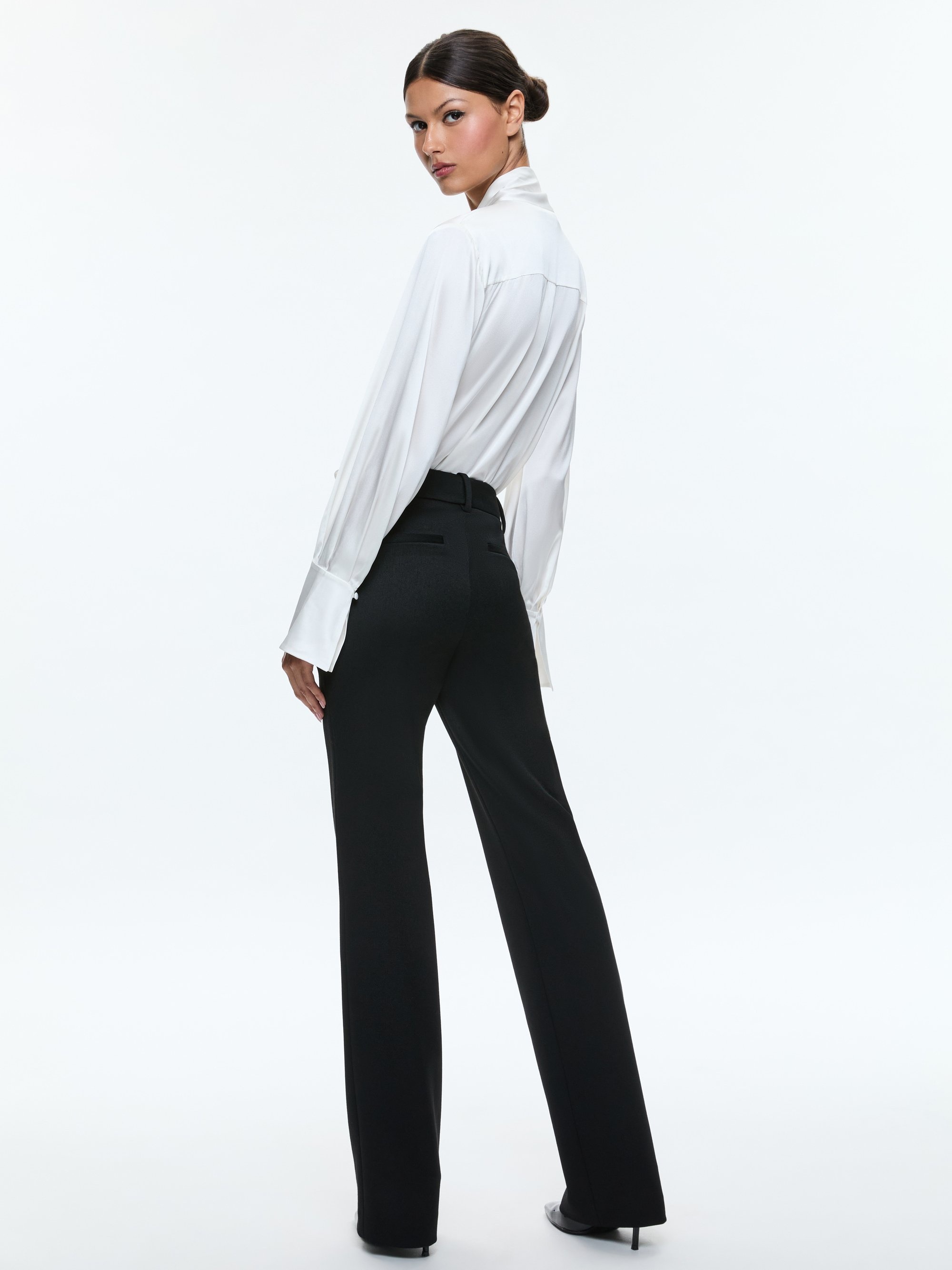 LLOYD SLIT SLEEVE BUTTON DOWN BLOUSE - 4
