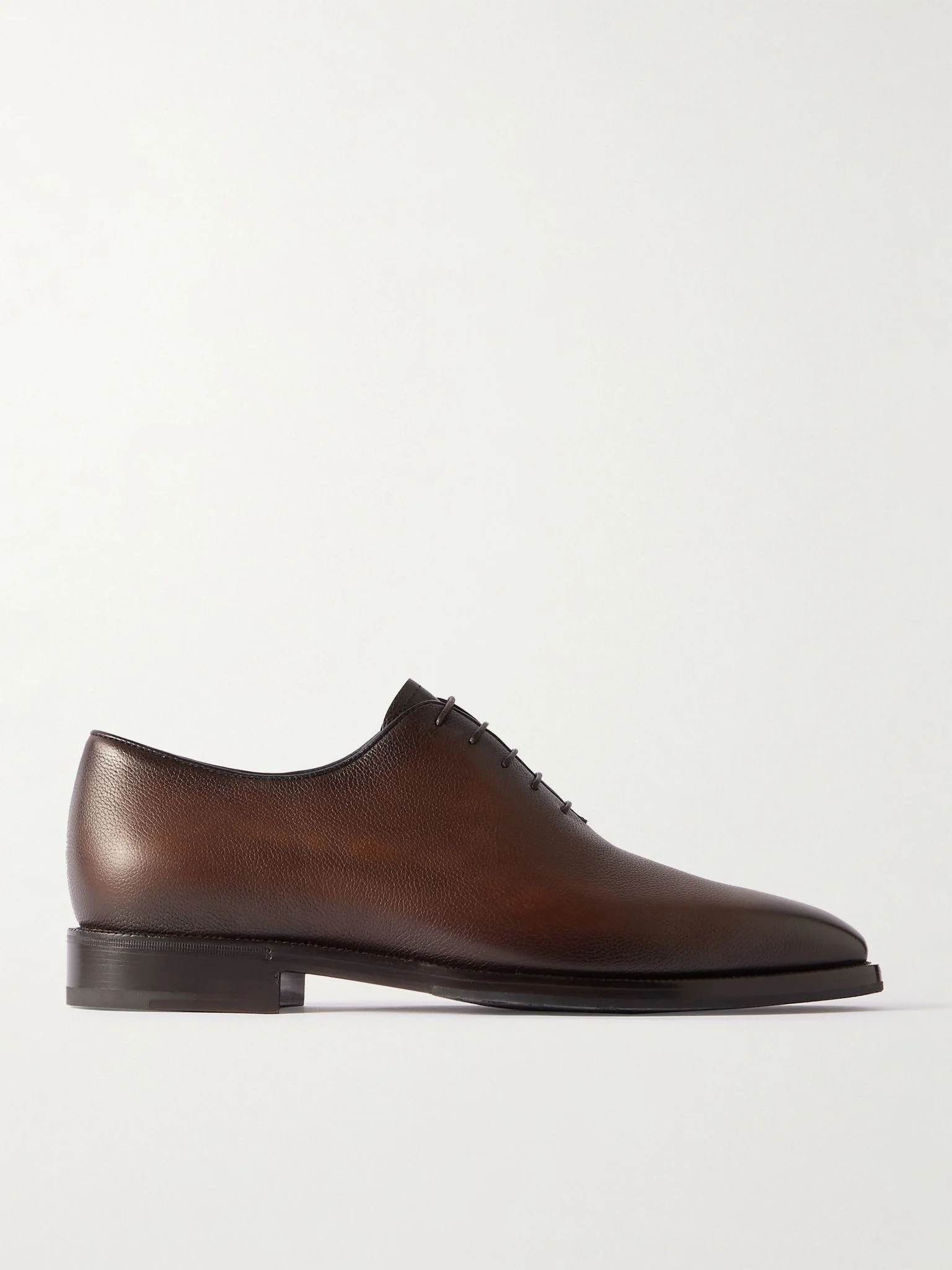 Alessandro Full-Grain Venezia Leather Oxford Shoes Brown - 1
