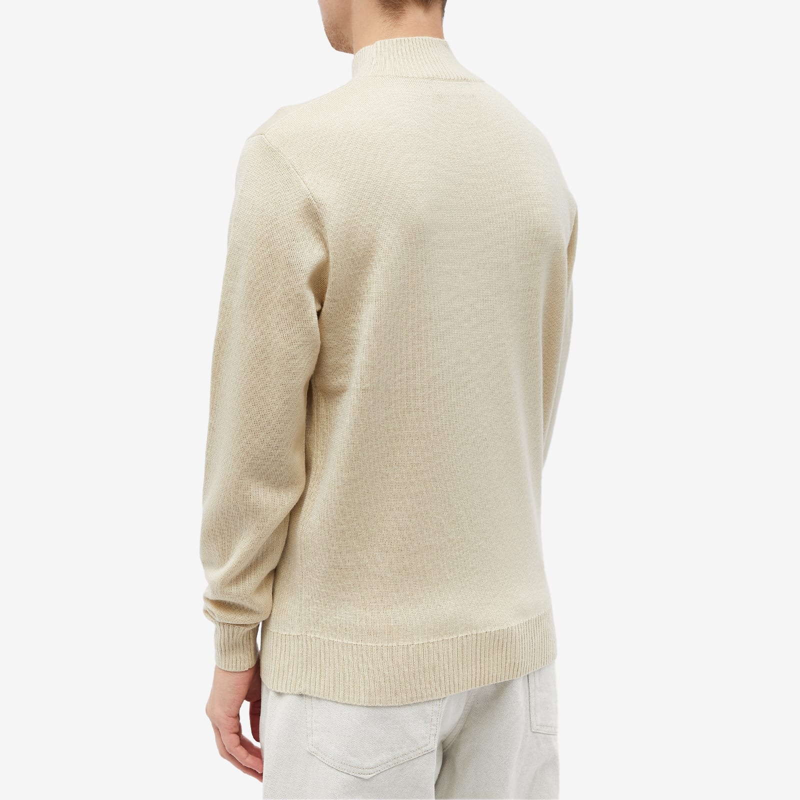 Fred Perry Intarsia Laurel Wreath Mock Neck Knit - 3